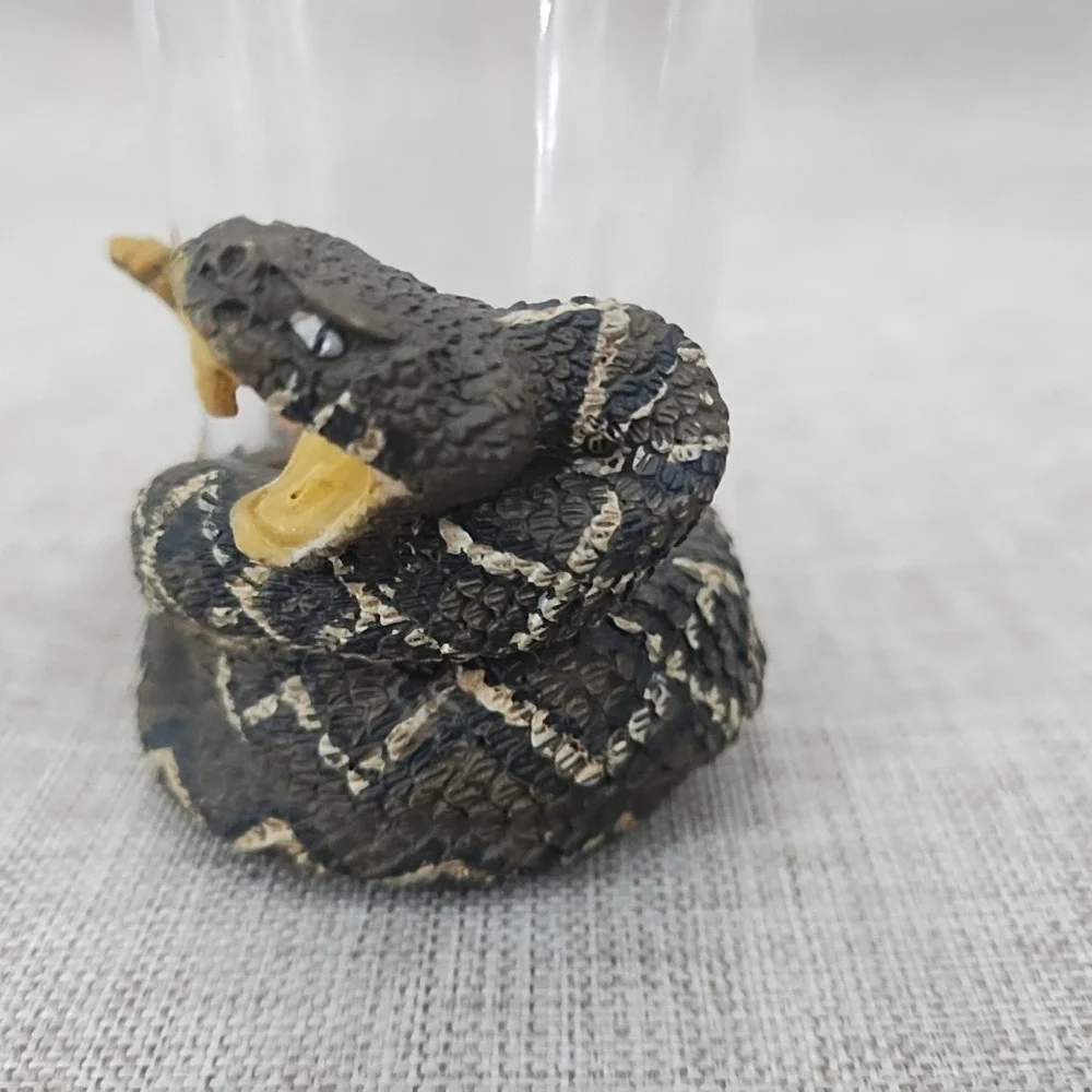 Rattlesnake Shot Glass 3 3/4